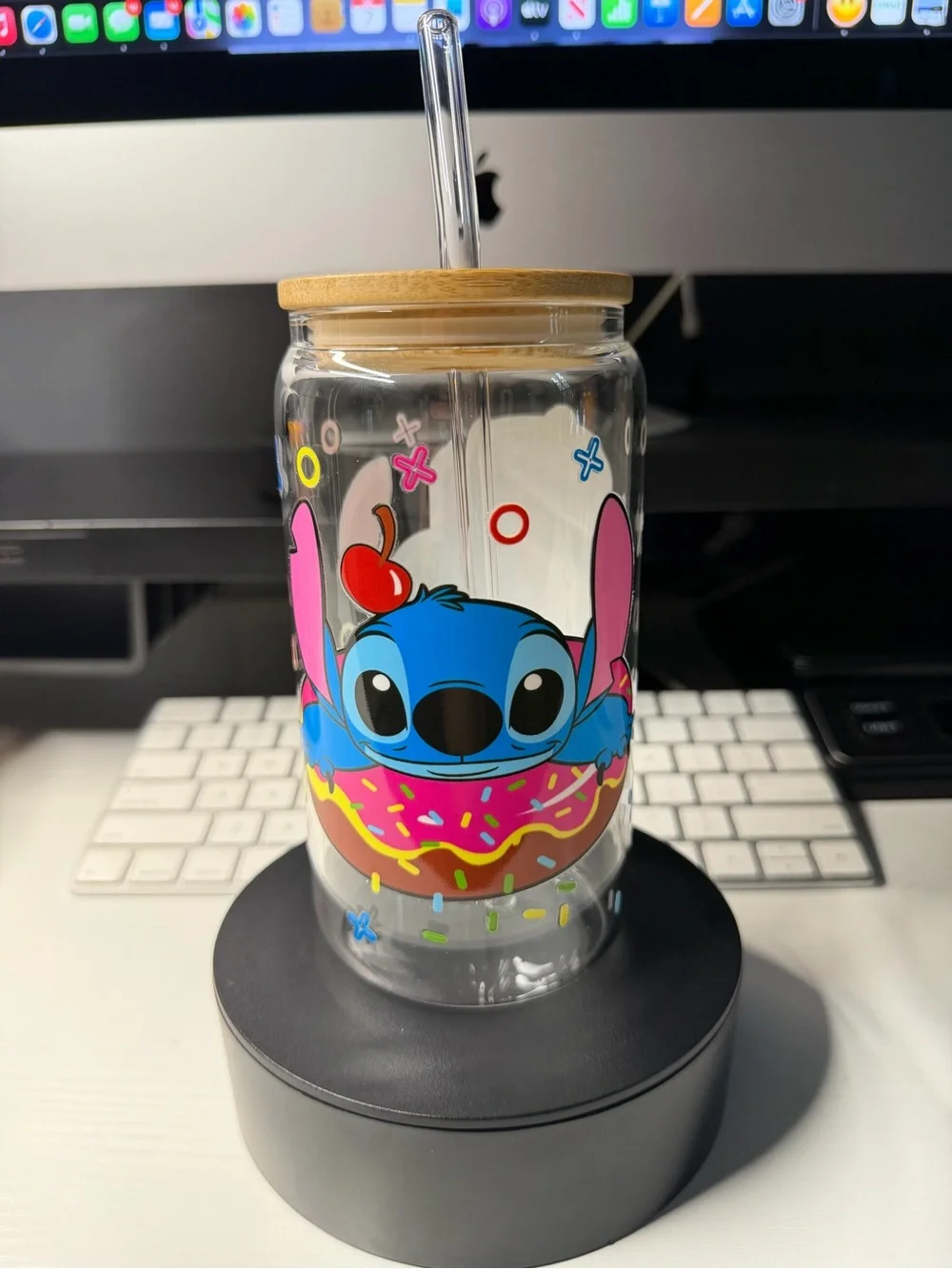 Disney Stitch Glass Tumbler